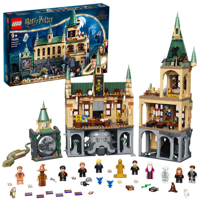 LEGO Harry Potter Hogwarts Secrets Chamber Set 76389 featuring the Great Hall and Chamber of Secrets for imaginative play.