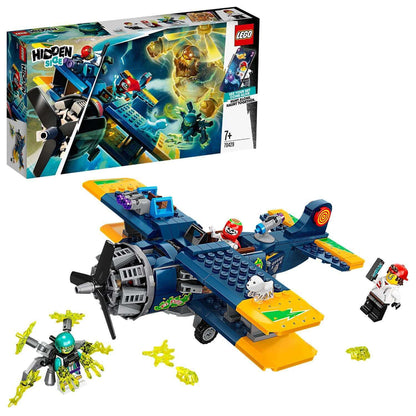 LEGO® Hidden Side El Fuego's Stunt Plane Set 70429 with minifigures and AR play experience.