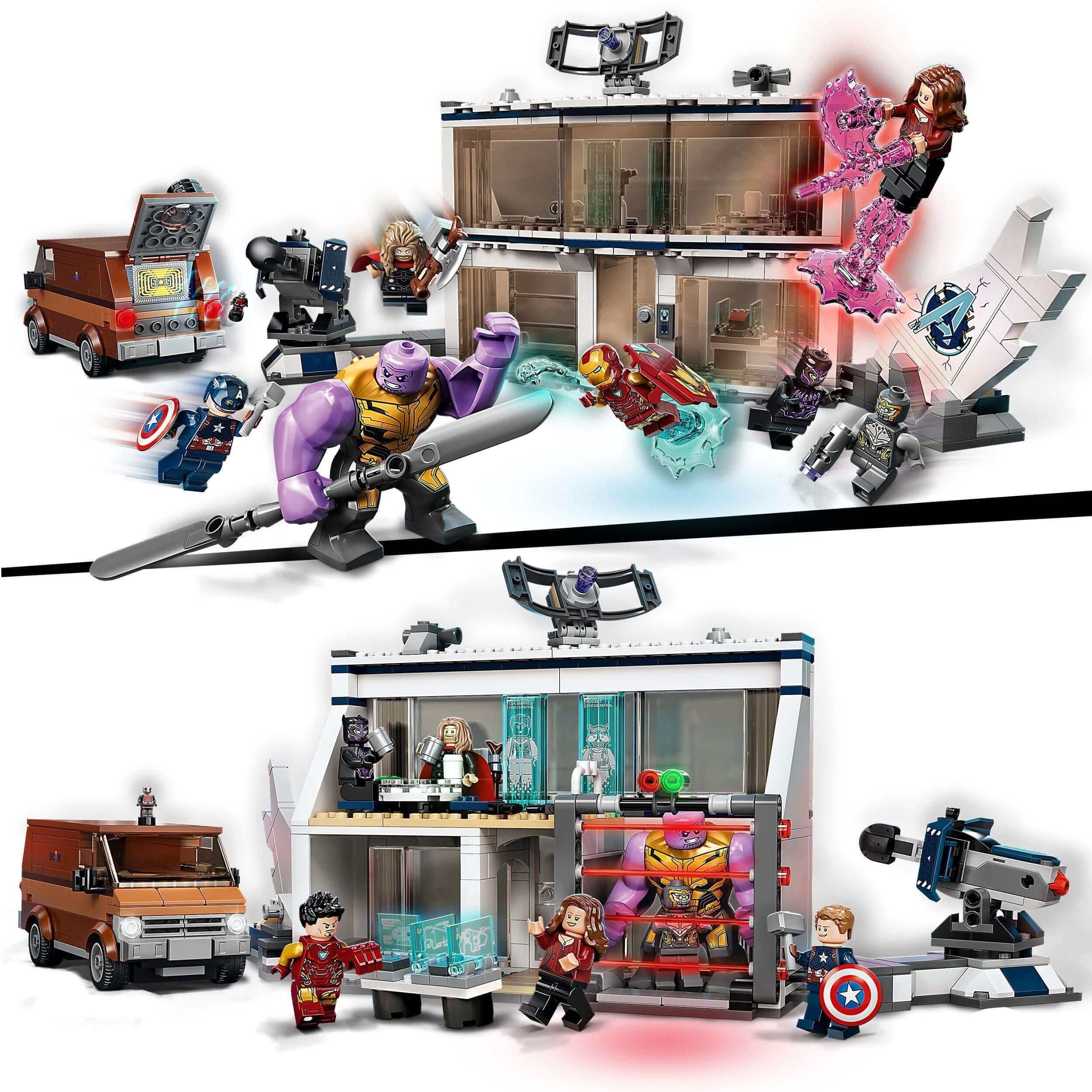 LEGO Marvel Avengers Endgame Final Battle Set 76192 with heroes and villains in epic action scene.