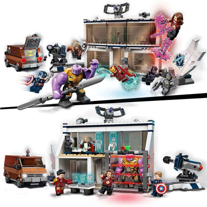 LEGO Marvel Avengers Endgame Final Battle Set 76192 with heroes and villains in epic action scene.
