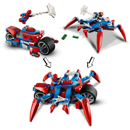 LEGO Marvel Spider-Man vs. Doc Ock Playset 76148 with Spider-Man, Spider-Girl, and a giant walking spider.