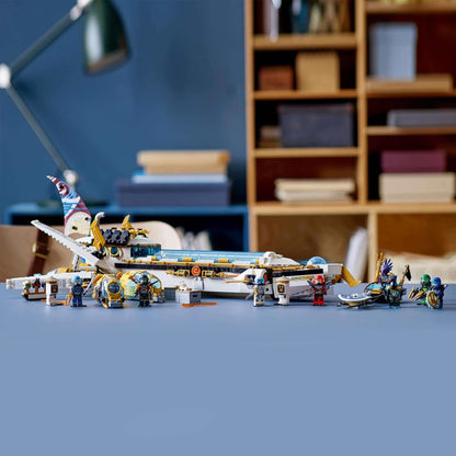LEGO NINJAGO Hydro Bounty Submarine Set 71756 with 10 minifigures for undersea battles