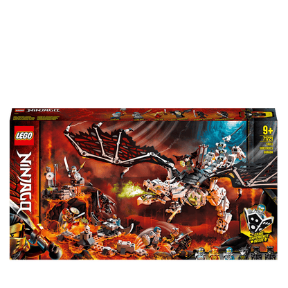 LEGO NINJAGO Skull Sorcerer's Dragon 2in1 Toy 71721 with Kai, Jay, Nya battling the Skull Sorcerer and dragon.