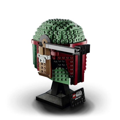 LEGO® Star Wars Boba Fett Helmet Building Set 75277, collectible display model for adults and advanced builders.