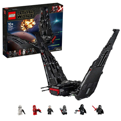 LEGO Star Wars Kylo Ren's Shuttle Set 75256 with minifigures, perfect for kids and collectors inspired by The Rise of Skywalker.
