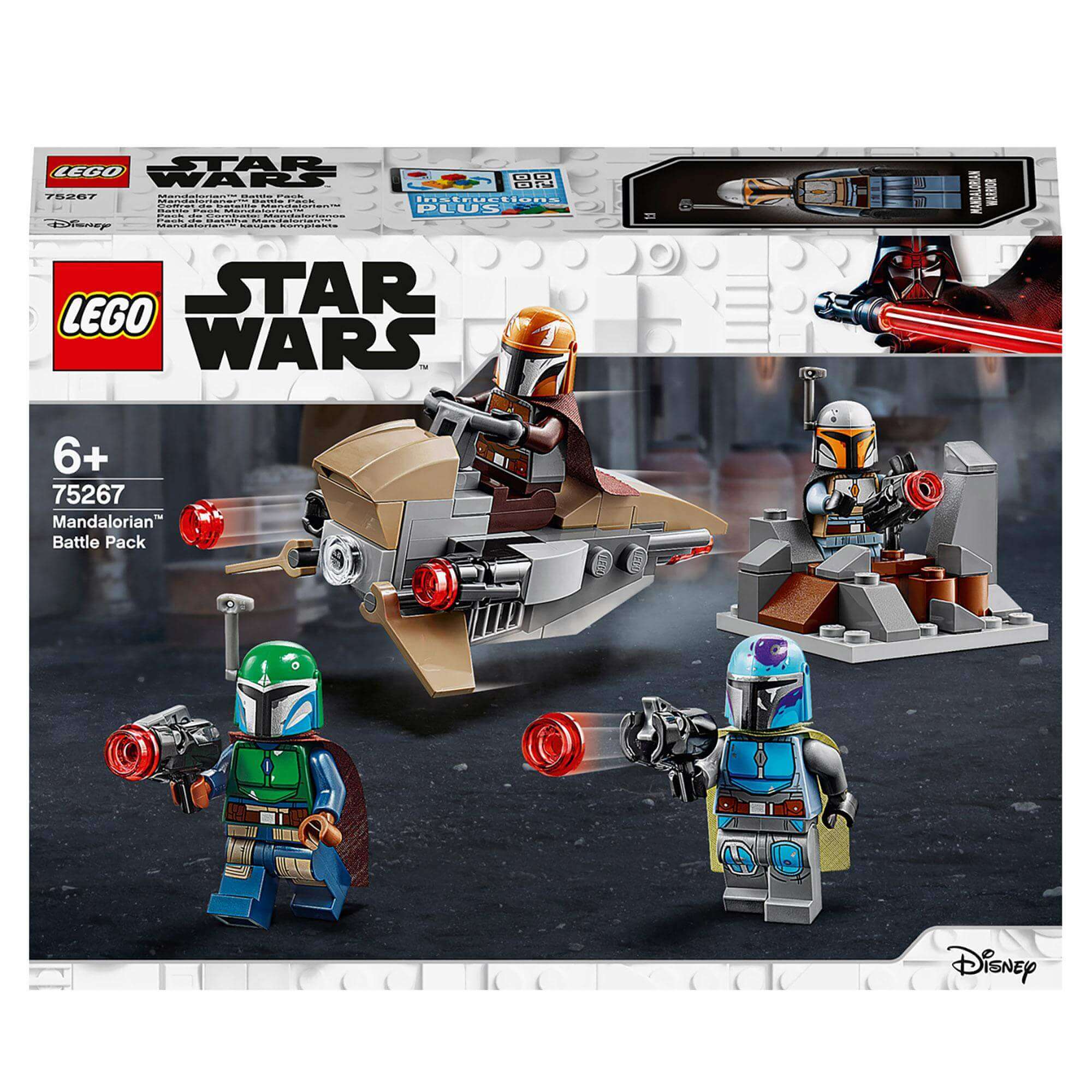 LEGO Star Wars Mandalorian Battle Pack Set 75267 featuring speeder and minifigures for kids' imaginative play.