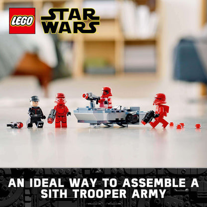 LEGO Star Wars Sith Troopers Battle Pack 75266, build an army of First Order troopers for epic role-play battles.