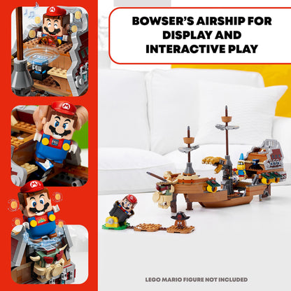 LEGO Super Mario Bowser Airship Expansion Set 71391 for interactive play and display featuring Mario and Bowser.