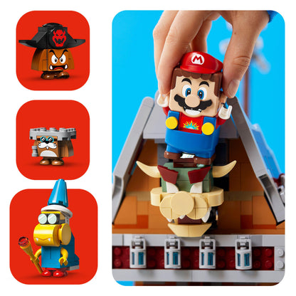 LEGO® Super Mario Bowser Airship Expansion Set 71391 featuring Mario and various characters, perfect for building and play.