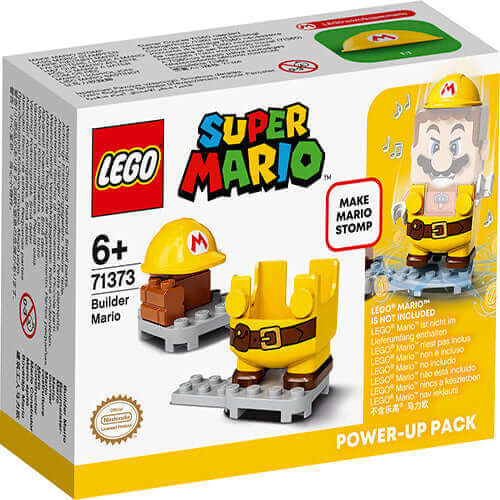 LEGO® Super Mario™ Builder Mario Power-Up Pack 71373 featuring builder Mario figure accessories for fun gameplay.