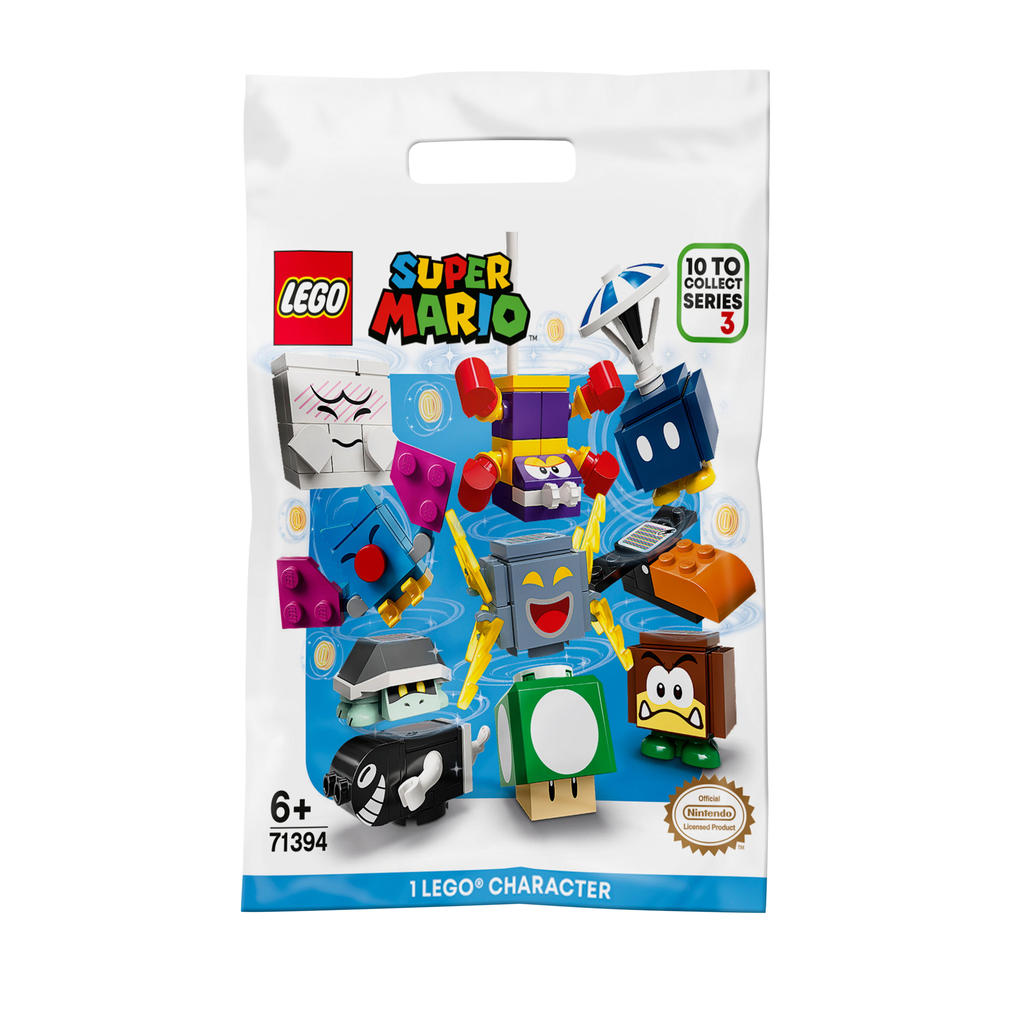 LEGO® Super Mario Character Packs Series 3 71394 with 10 buildable characters for creative play.