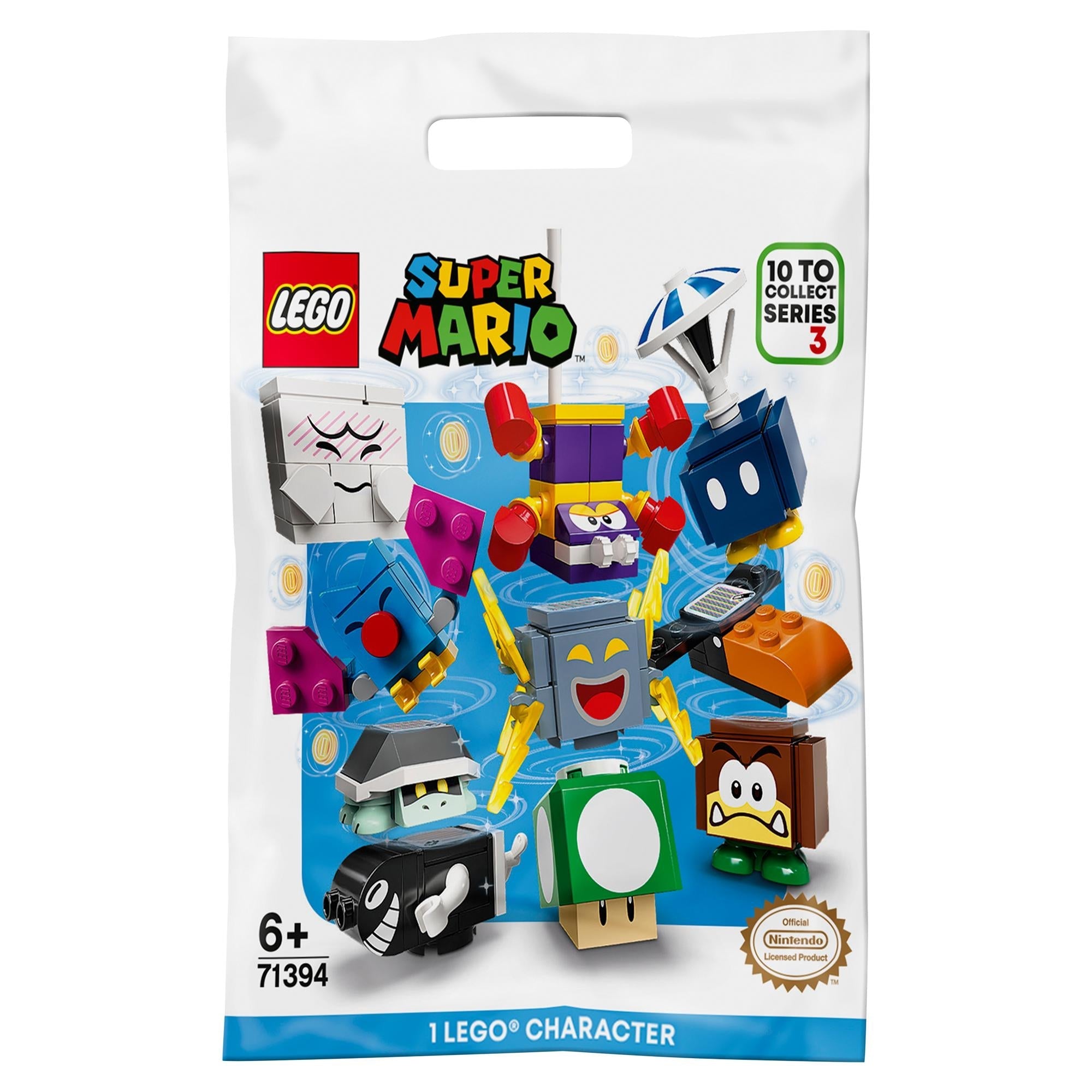 LEGO Super Mario Character Packs Series 3 71394, featuring 10 buildable characters for creative play.
