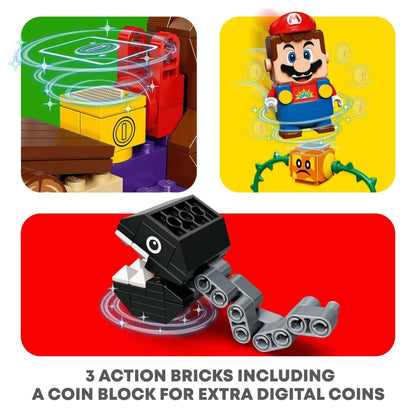 LEGO Super Mario Jungle Encounter set featuring Mario, action bricks, and Chain Chomp for fun gameplay.
