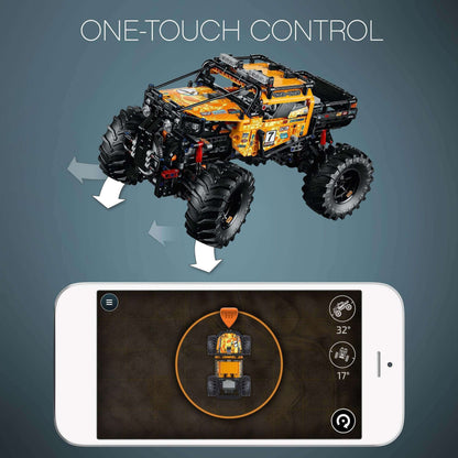 LEGO Technic 4x4 X-treme Off-Roader Set 42099 with one-touch control via CONTROL+ app.