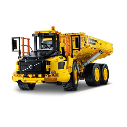 LEGO Technic 6x6 Volvo Articulated Hauler Truck 42114, app-controlled RC construction toy for kids.