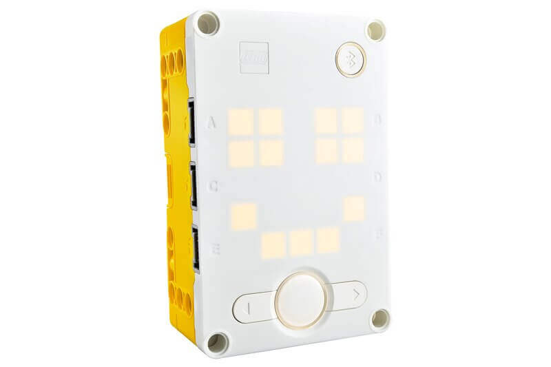 LEGO® Technic Large Hub for SPIKE™ Prime 45601 with input/output ports and light matrix.
