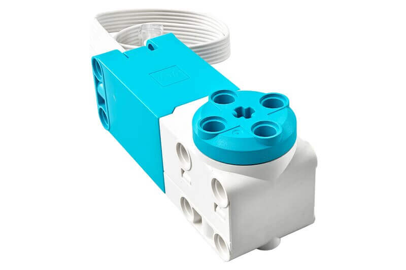 LEGO® Technic Medium Angular Motor 45603 with integrated rotation sensor for robotics and lower-load applications.