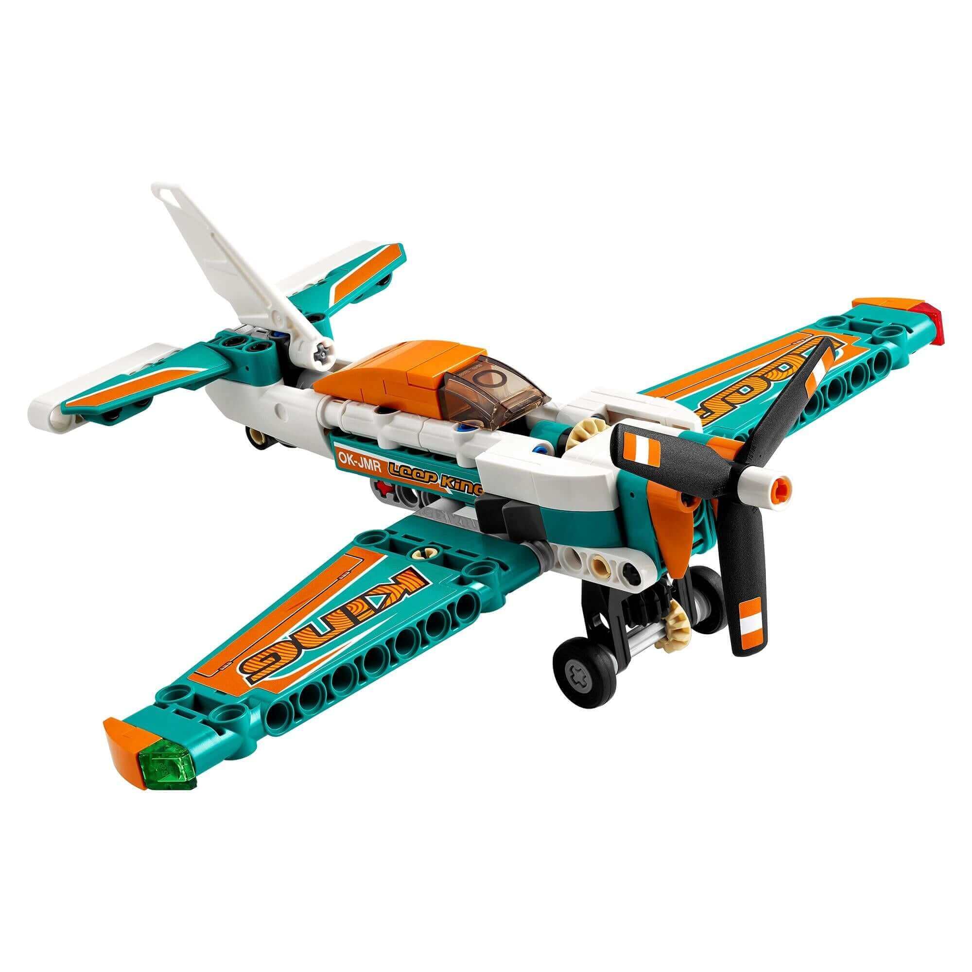 LEGO® Technic Race Plane Jet 2 in 1 Toy 42117 with spinning propeller, colorful design, and ready for high-flying fun.