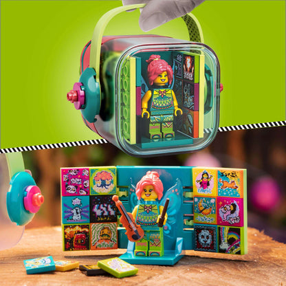 LEGO® VIDIYO Folk Fairy BeatBox set with AR features, showcasing a colorful fairy character and vibrant music backdrops.