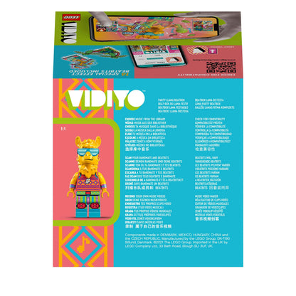 LEGO VIDIYO Party Llama BeatBox set packaging, inspiring kids to create fun music videos with an interactive app.