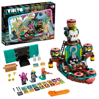 LEGO® VIDIYO Punk Pirate Ship BeatBox Set 43114 with colorful build, figures, and accessories for creative music video production.