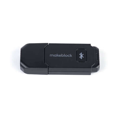 Makeblock mBot 2 with Bluetooth Dongle, black Bluetooth dongle for educational robot connectivity.
