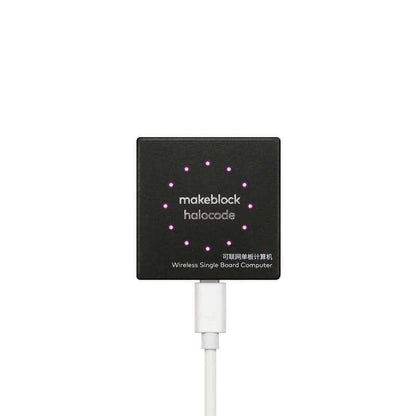 Makeblock HaloCode_EN V2 wireless single board computer with LED indicators and USB connection