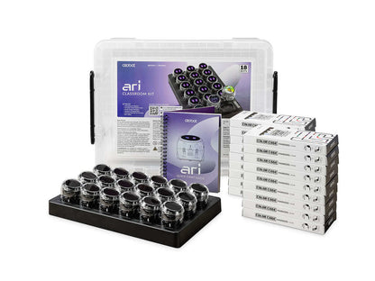 Ozobot Ari Classroom Kit with 18 interactive bots, teaching materials, and engaging educational resources.