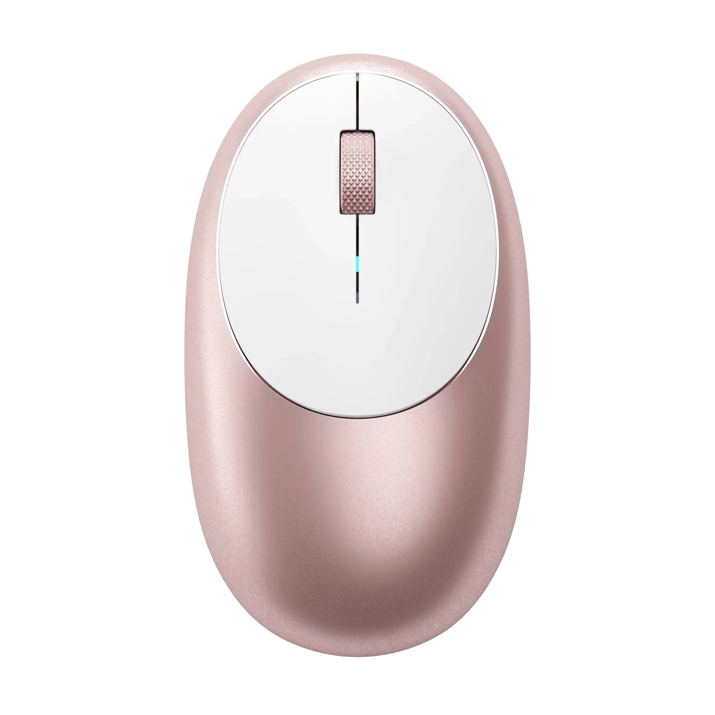 Satechi M1 Bluetooth Wireless Mouse in modern rose gold design, featuring ergonomic shape and sleek aesthetics.