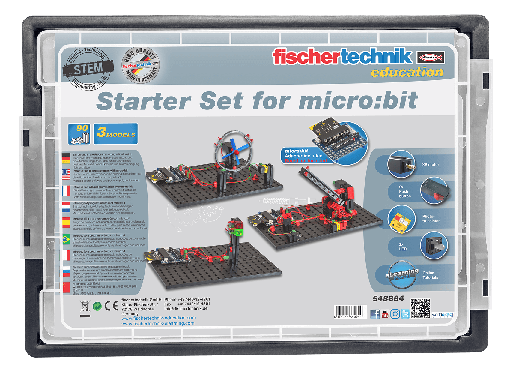 Starter Set for micro:bit, STEM educational kit for programming in elementary school with hands-on projects.