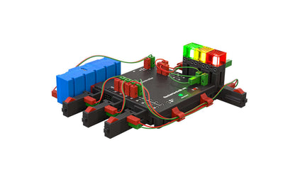 STEM Coding Max device with Li Ion battery for action-oriented programming in secondary education.